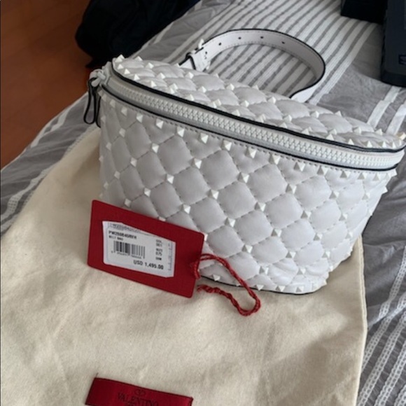 White Valentino Belt Bag Authentic - Picture 1 of 4